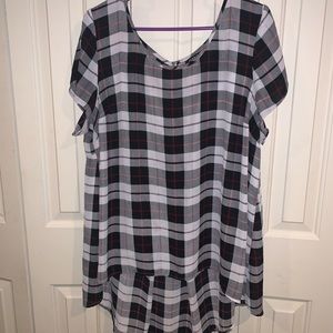 Torrid Chiffon Flannel Print Hi-slow Blouse